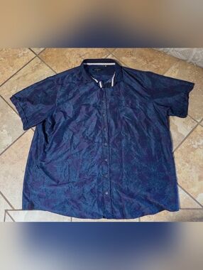 SYNERGY Men's 3XLT Casual Collared Button Down Shirt Gently Worn